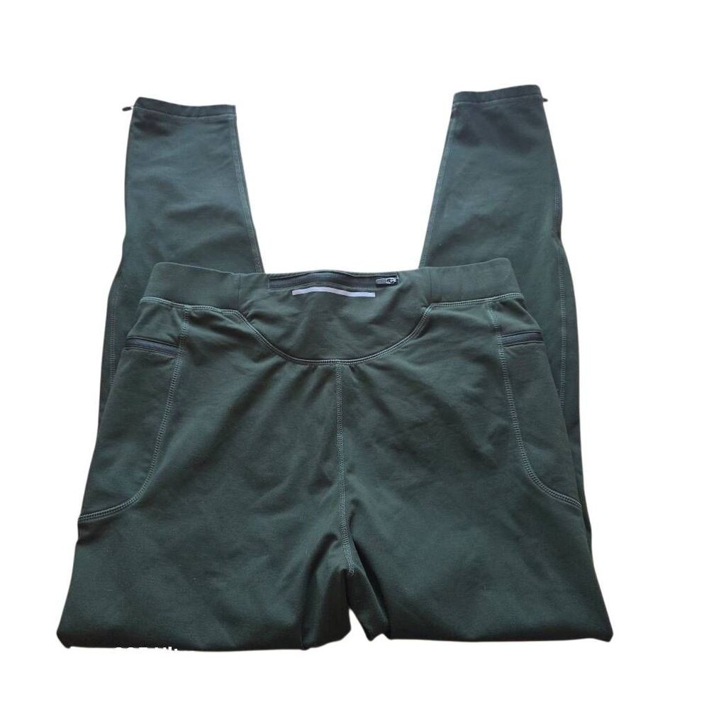 Pudolla mens Sz XL olive green workout leggings Drawstring - Picture 2 of 7